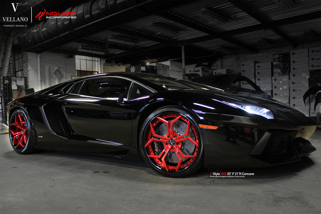 photo 6 Lamborghini Aventador custom wheels Vellano VCX 20x, ET , tire size X R20. 21x ET