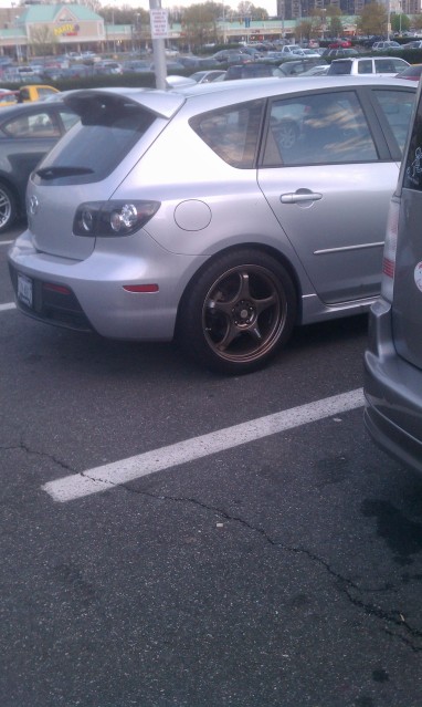 photo 2 Mazda MAZDASPEED3 custom wheels 5Zigen  Fn01r-C  18x8.5, ET +48, tire size 245/40 R18. x ET 