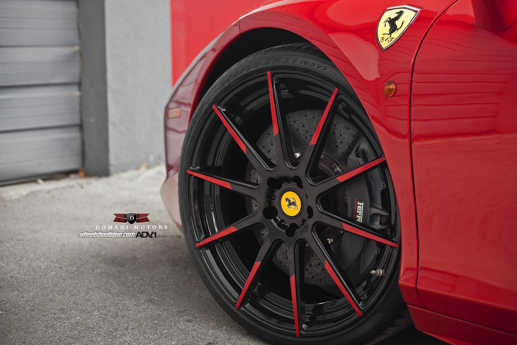 photo 1 Ferrari 458 Italia custom wheels ADV10 MV.2 21x9.5, ET , tire size 255/30 R21. 22x12.5 ET 335/25 R22