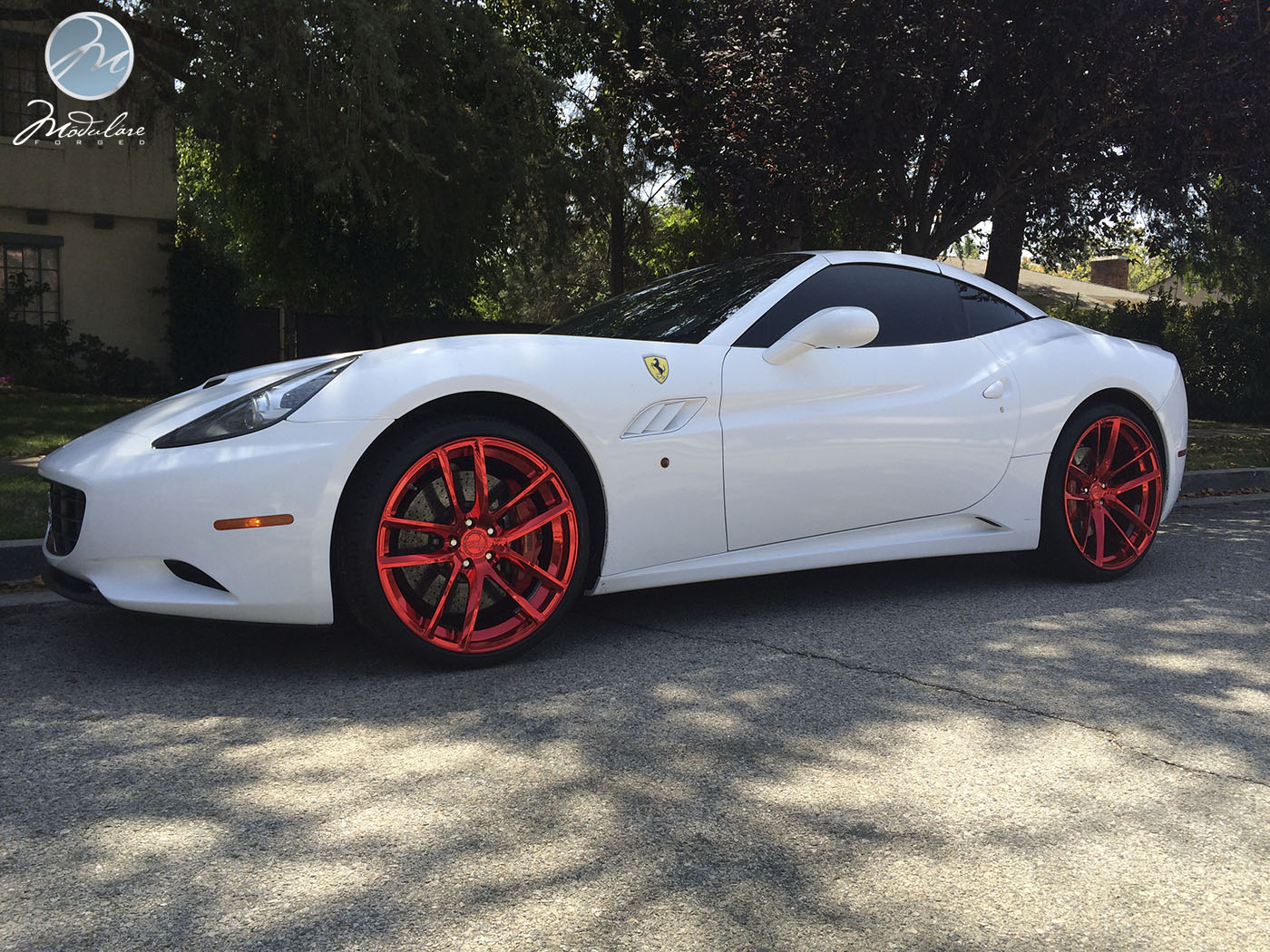 photo 2 Ferrari California custom wheels Modulare B30 21x9.0, ET , tire size X R21. 22x12.0 ET 