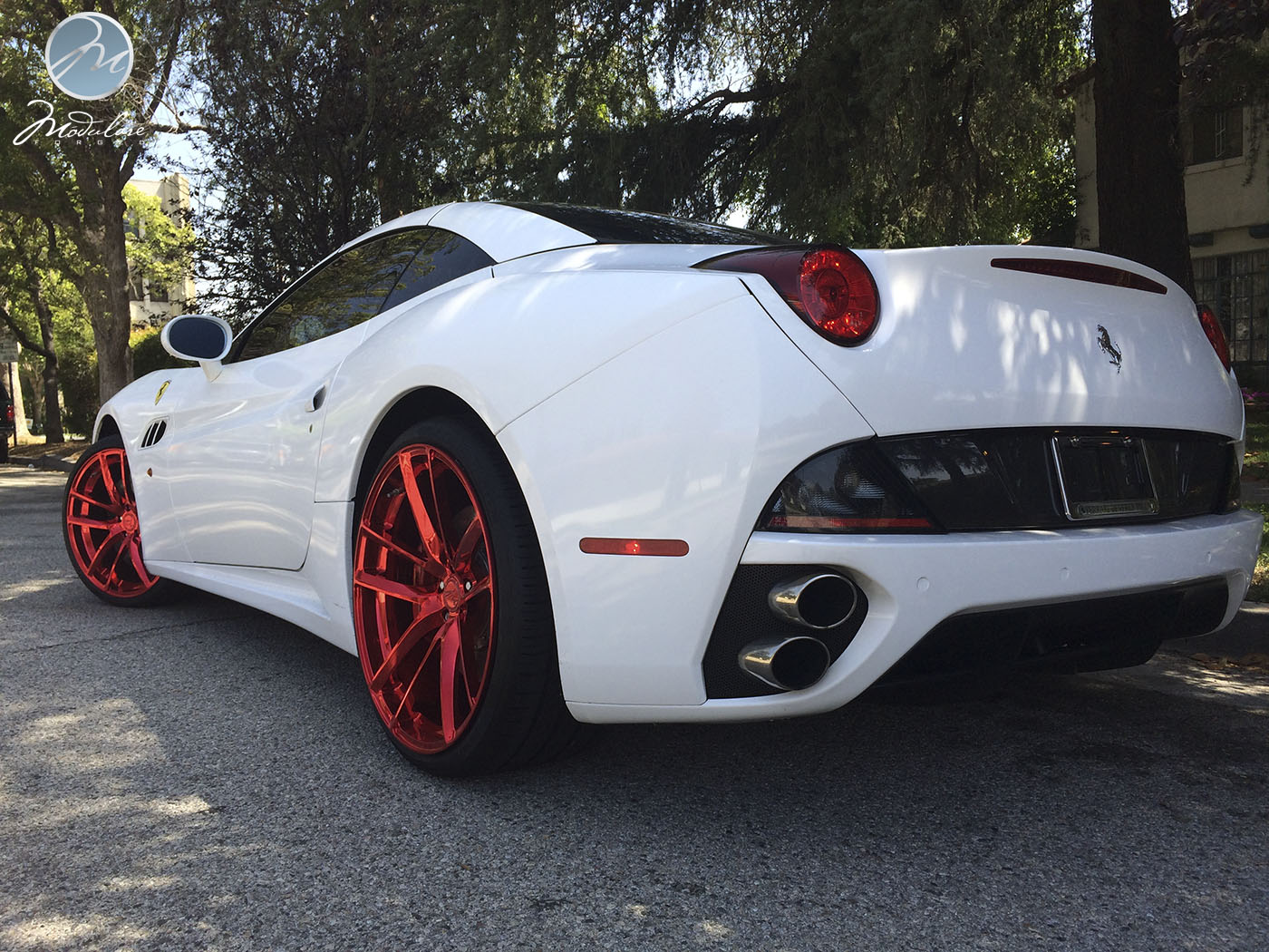 photo 4 Ferrari California custom wheels Modulare B30 21x9.0, ET , tire size X R21. 22x12.0 ET 