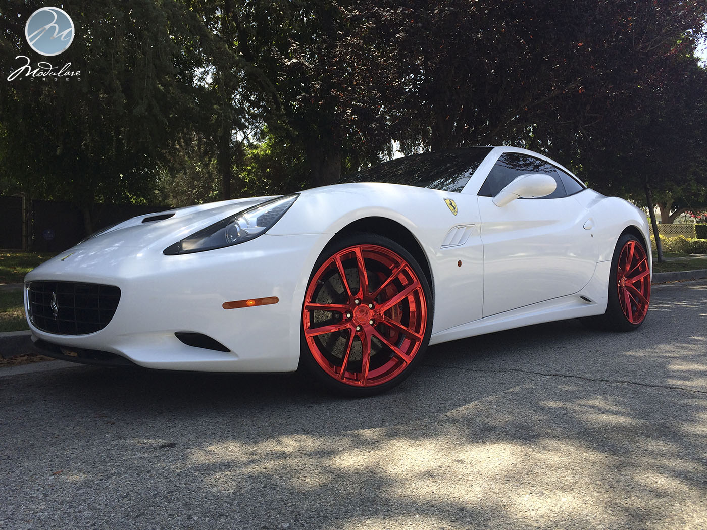 photo 9 Ferrari California custom wheels Modulare B30 21x9.0, ET , tire size X R21. 22x12.0 ET 