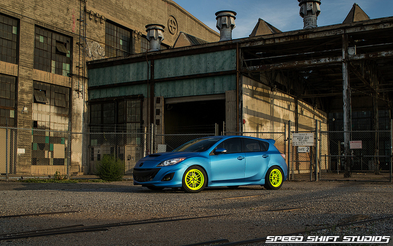 photo 1 Mazda MAZDASPEED3 custom wheels Enkei RPF1 17x9.0, ET +45, tire size 245/45 R17. x ET 