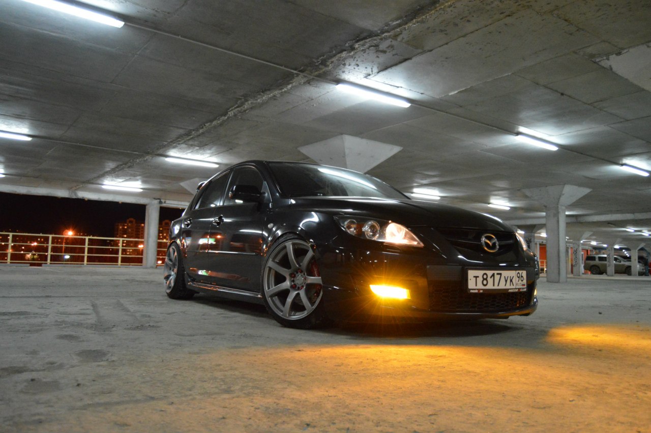 photo 3 Mazda MAZDASPEED3 custom wheels Work  XT7  18x9.5, ET +38, tire size 225/40 R18. x ET 