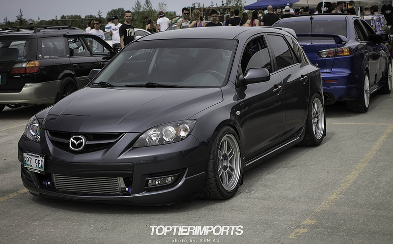 photo 1 Mazda MAZDASPEED3 custom wheels Enkei RPF-01 17x9.5, ET +38, tire size X R17. 17x9.0 ET+45 