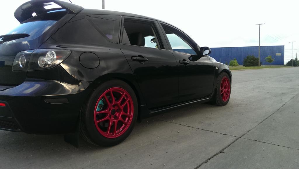photo 1 Mazda MAZDASPEED3 custom wheels Enkei  Evo 9 17x8.0, ET +38, tire size 235/45 R17. x ET 