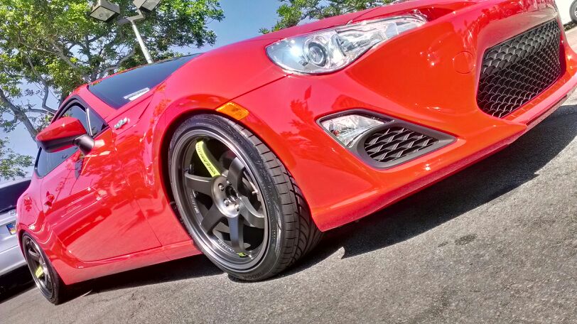 photo 2 Scion FR-S custom wheels Volk Racing TE37SL 18x9.5, ET +40, tire size X R18. x ET 