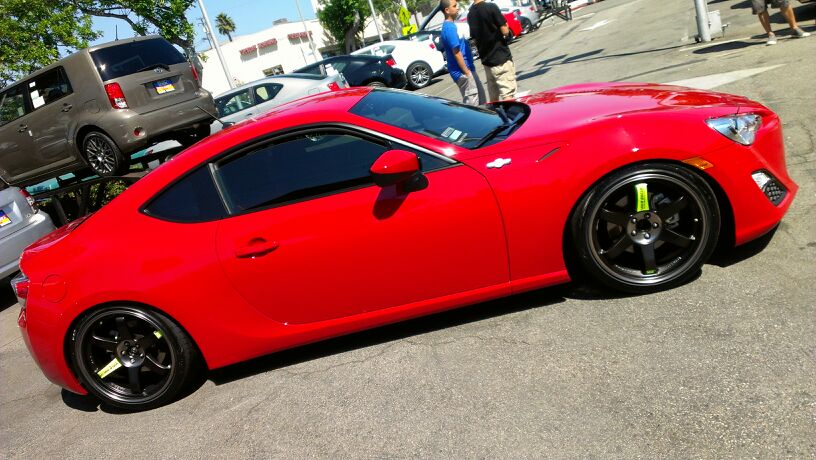 photo 1 Scion FR-S custom wheels Volk Racing TE37SL 18x9.5, ET +40, tire size X R18. x ET 