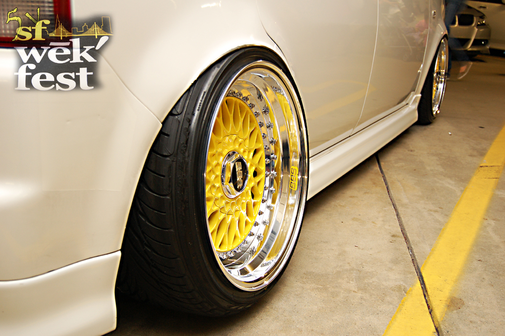 photo 2 Scion xB custom wheels BBS RS 17x9.5, ET +15, tire size 195/40 R17. 17x10.5 ET-11 215/40 R17