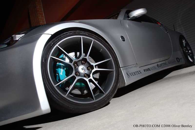 photo 10 Nissan 350Z custom wheels FIVE-AD S5-F 19x9.5, ET +10, tire size 255/35 R19. 19x10.5 ET+33 275/35 R19