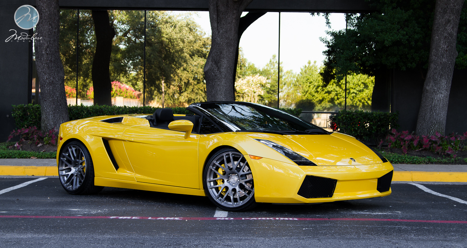 photo 3 Lamborghini Gallardo custom wheels Modulare B14 forged monoblock 20x8.5, ET , tire size 245/30 R20. 20x12.0 ET 315/25 R20
