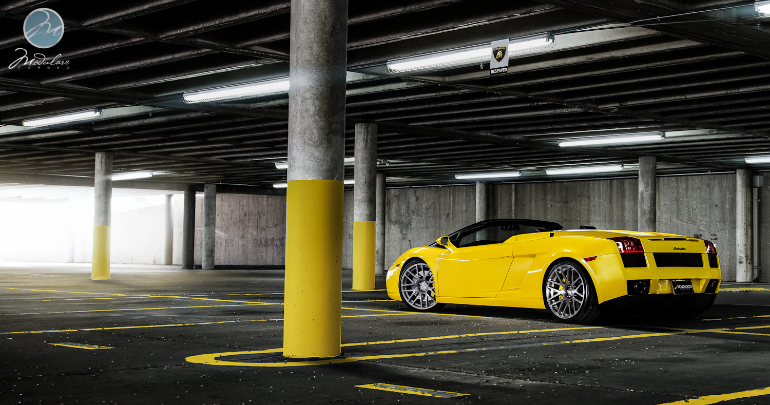 photo 7 Lamborghini Gallardo custom wheels Modulare B14 forged monoblock 20x8.5, ET , tire size 245/30 R20. 20x12.0 ET 315/25 R20