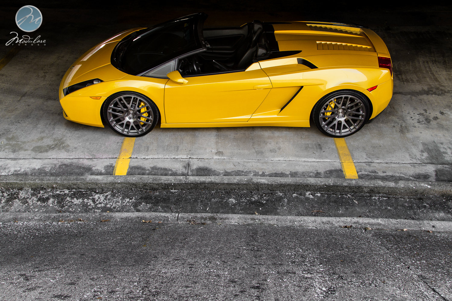 photo 8 Lamborghini Gallardo custom wheels Modulare B14 forged monoblock 20x8.5, ET , tire size 245/30 R20. 20x12.0 ET 315/25 R20