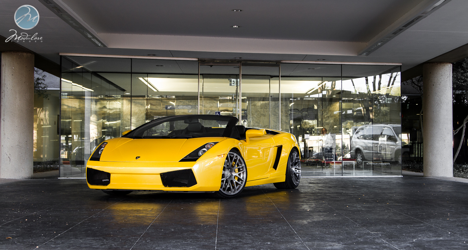 photo 11 Lamborghini Gallardo custom wheels Modulare B14 forged monoblock 20x8.5, ET , tire size 245/30 R20. 20x12.0 ET 315/25 R20