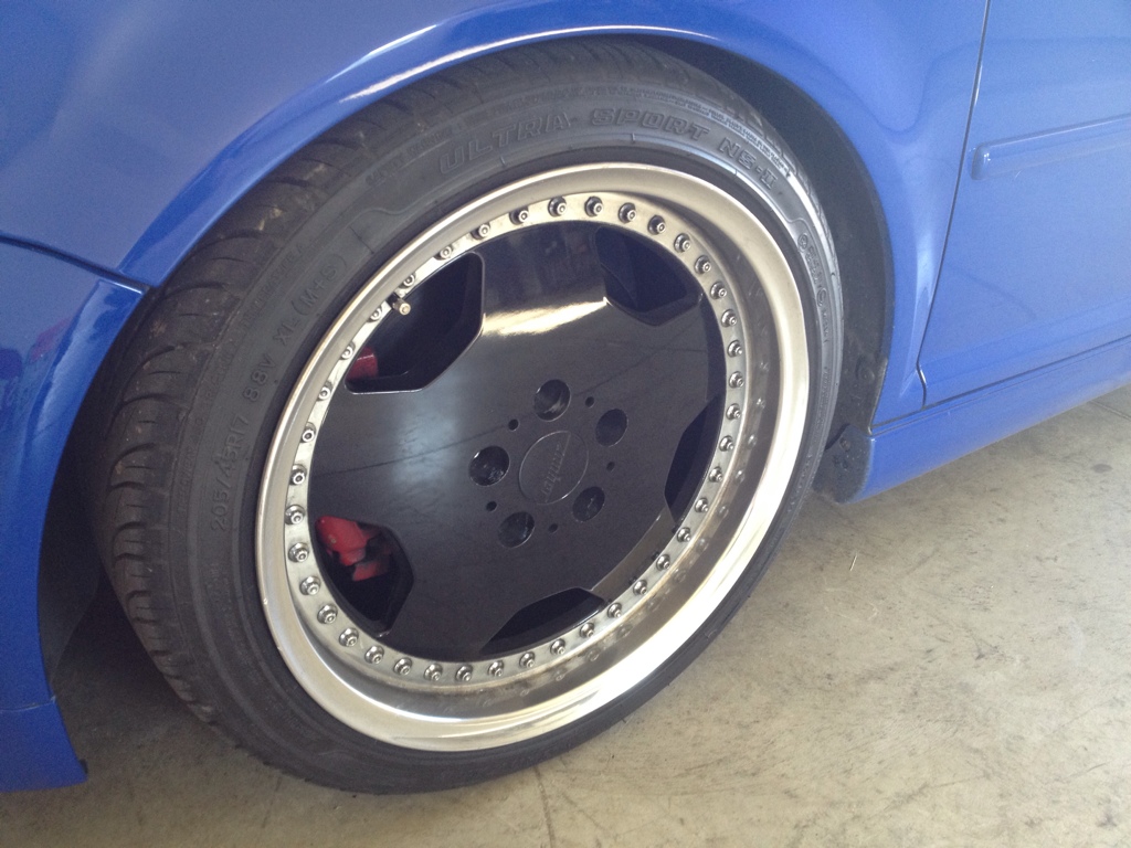 photo 2 Volkswagen Golf custom wheels Zauber Monoblocks 17x8.0, ET +12, tire size 205/45 R17. 17x9.0 ET+18