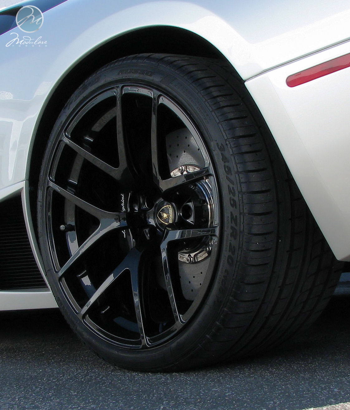 photo 3 Lamborghini Murcielago custom wheels Modulare  B18 gloss 19x8.5, ET , tire size X R19. 20x13.0 ET 