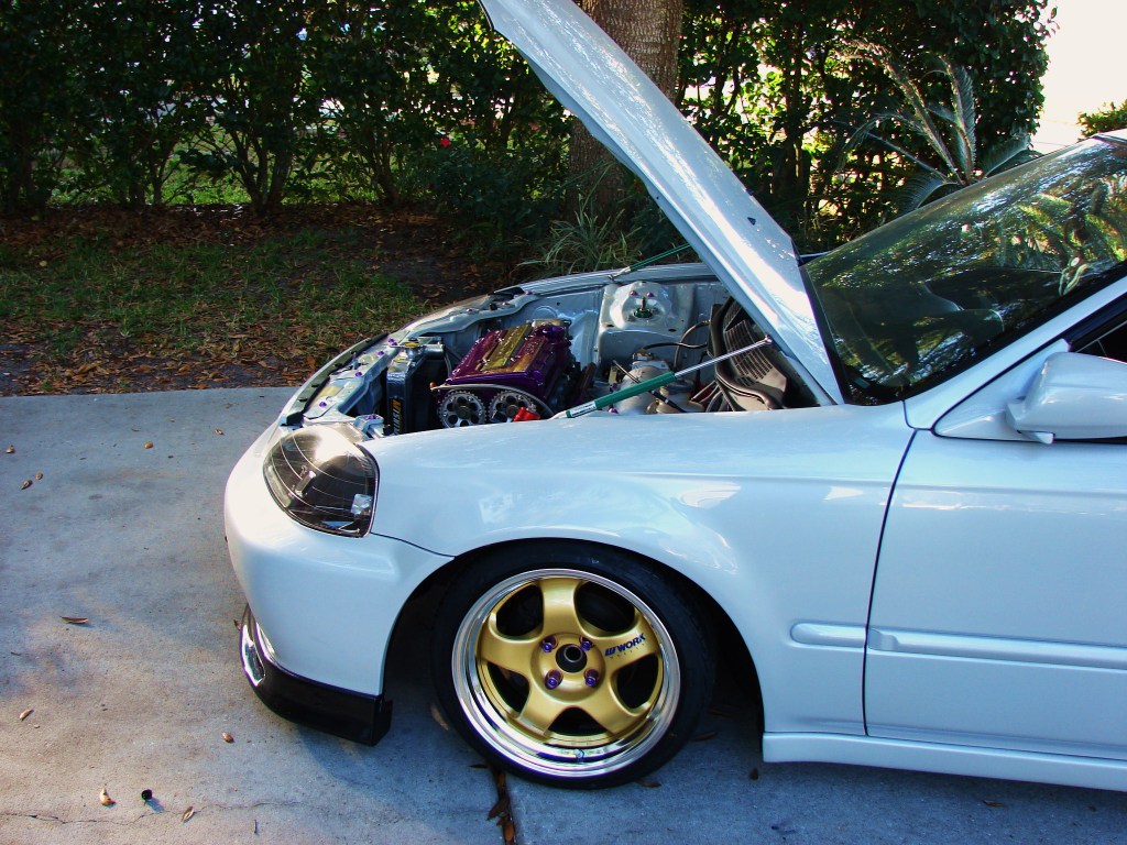 photo 6 Honda Civic custom wheels WORK Meister S1 15x7.0, ET +10, tire size 165/45 R15. 15x7.0 ET0 165/45 R15