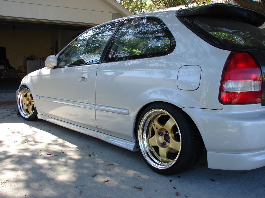 photo 11 Honda Civic custom wheels WORK Meister S1 15x7.0, ET +10, tire size 165/45 R15. 15x7.0 ET0 165/45 R15