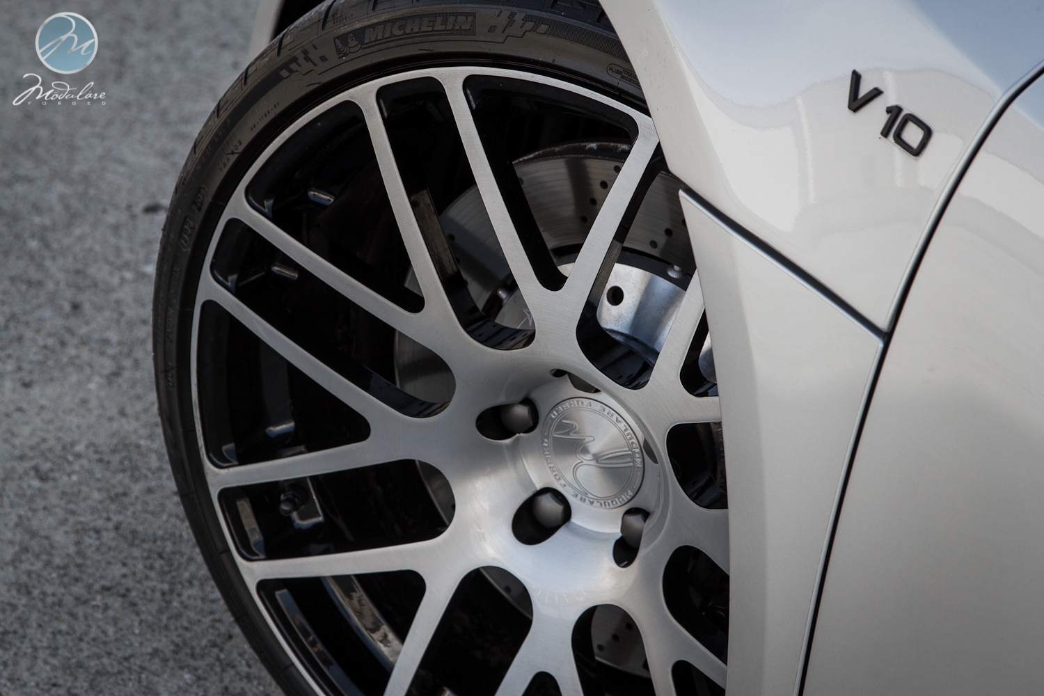 photo 6 Audi R8 custom wheels Modulare B14 20x8.5, ET , tire size 245/30 R20. 20x12.0 ET 325/25 R20
