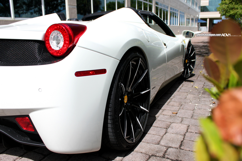 photo 7 Ferrari 458 Spider custom wheels ADV.1 10 MV.2 21x9.5, ET , tire size 255/35 R21. 22x12.5 ET 335/25 R22