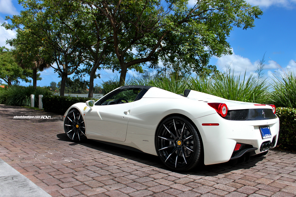 photo 8 Ferrari 458 Spider custom wheels ADV.1 10 MV.2 21x9.5, ET , tire size 255/35 R21. 22x12.5 ET 335/25 R22