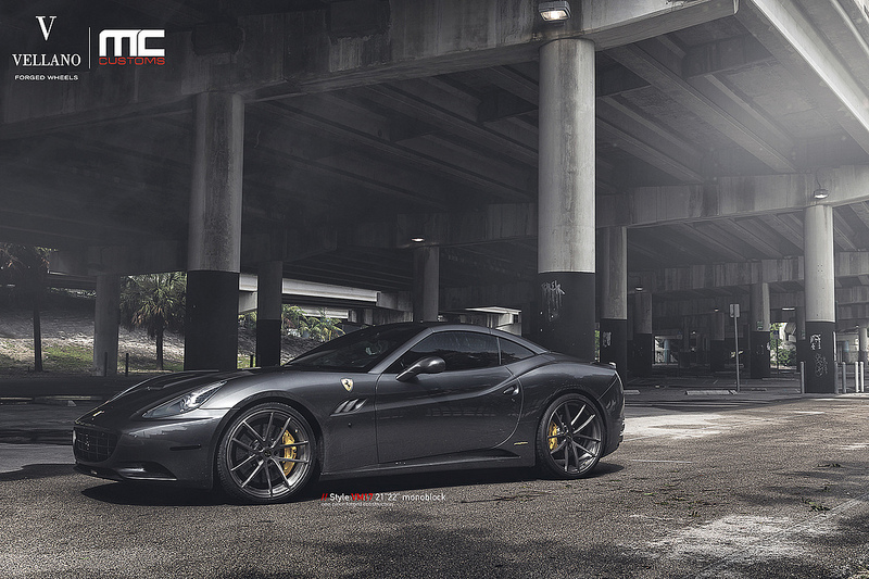 photo 4 Ferrari California custom wheels Vellano VM17 21x9.0, ET , tire size X R21. 22x11.0 ET