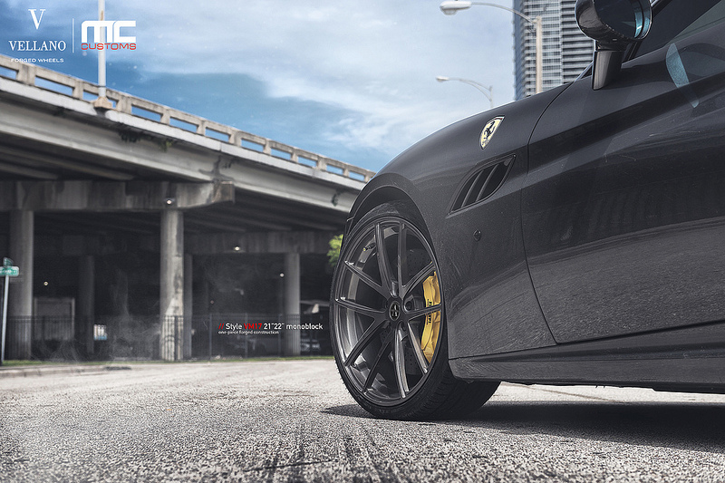 photo 7 Ferrari California custom wheels Vellano VM17 21x9.0, ET , tire size X R21. 22x11.0 ET