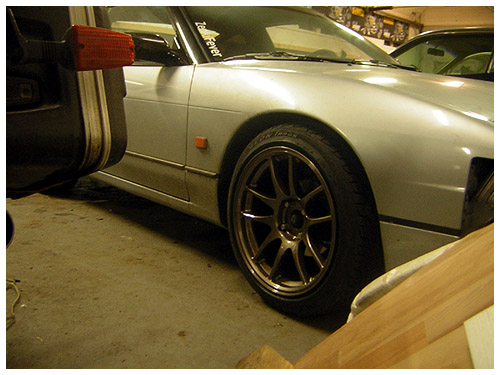 photo 4 Nissan S13 custom wheels ROTA  TORQUE DRIFT 17x9.0, ET +27, tire size 215/45 R17. 17x9.0 ET+25 