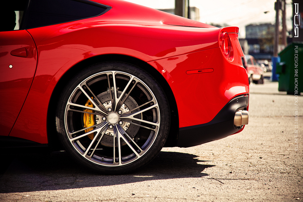photo 3 Ferrari F12berlinetta custom wheels PUR 9INE 21x9.0, ET , tire size X R21. 22x12.0 ET 
