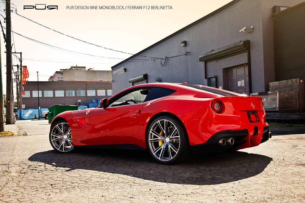 photo 4 Ferrari F12berlinetta custom wheels PUR 9INE 21x9.0, ET , tire size X R21. 22x12.0 ET 