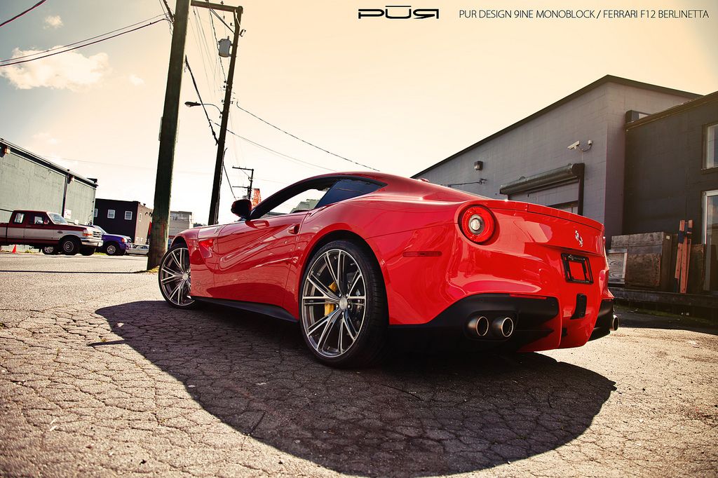 photo 5 Ferrari F12berlinetta custom wheels PUR 9INE 21x9.0, ET , tire size X R21. 22x12.0 ET 