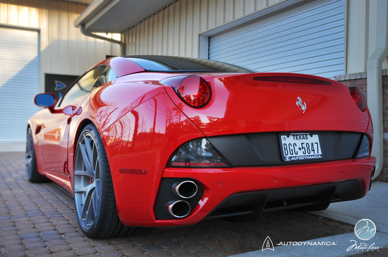 photo 1 Ferrari California custom wheels Modulare B18 21x9.0, ET , tire size 255/30 R21. 22x12.0 ET 315/25 R22