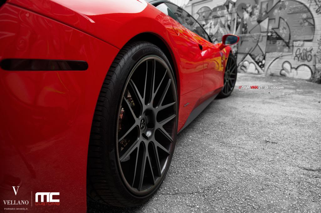 photo 2 Ferrari 458 Italia custom wheels Vellano VKK 21x, ET , tire size X R21. 22x ET 