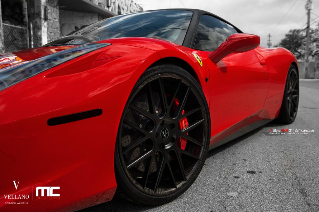 photo 3 Ferrari 458 Italia custom wheels Vellano VKK 21x, ET , tire size X R21. 22x ET 