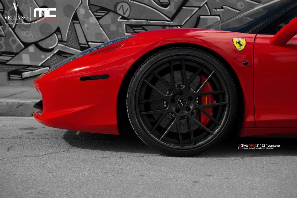 photo 4 Ferrari 458 Italia custom wheels Vellano VKK 21x, ET , tire size X R21. 22x ET 