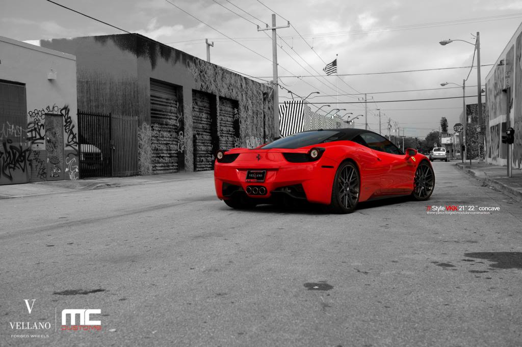 photo 6 Ferrari 458 Italia custom wheels Vellano VKK 21x, ET , tire size X R21. 22x ET 