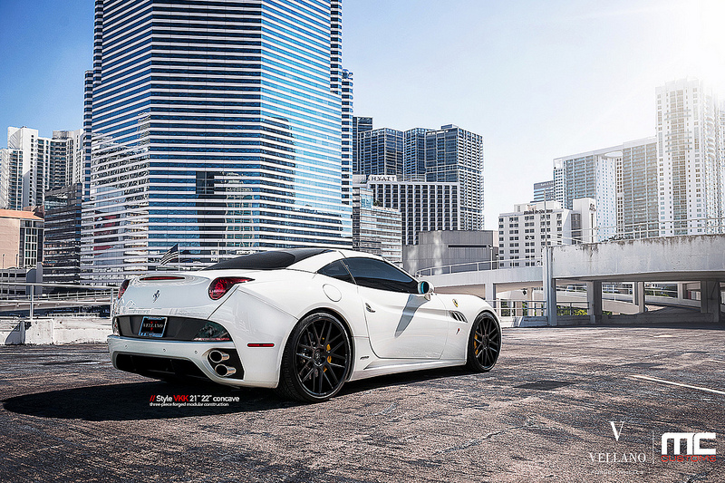 photo 4 Ferrari California custom wheels Vellano VKK 21x9.0, ET , tire size X R21. 22x11.5 ET 