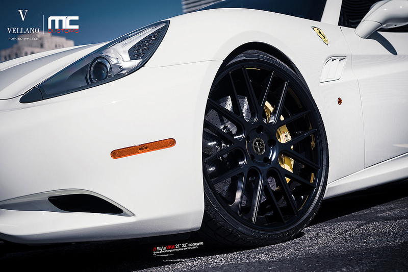 photo 6 Ferrari California custom wheels Vellano VKK 21x9.0, ET , tire size X R21. 22x11.5 ET 