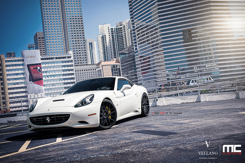 photo 9 Ferrari California custom wheels Vellano VKK 21x9.0, ET , tire size X R21. 22x11.5 ET 