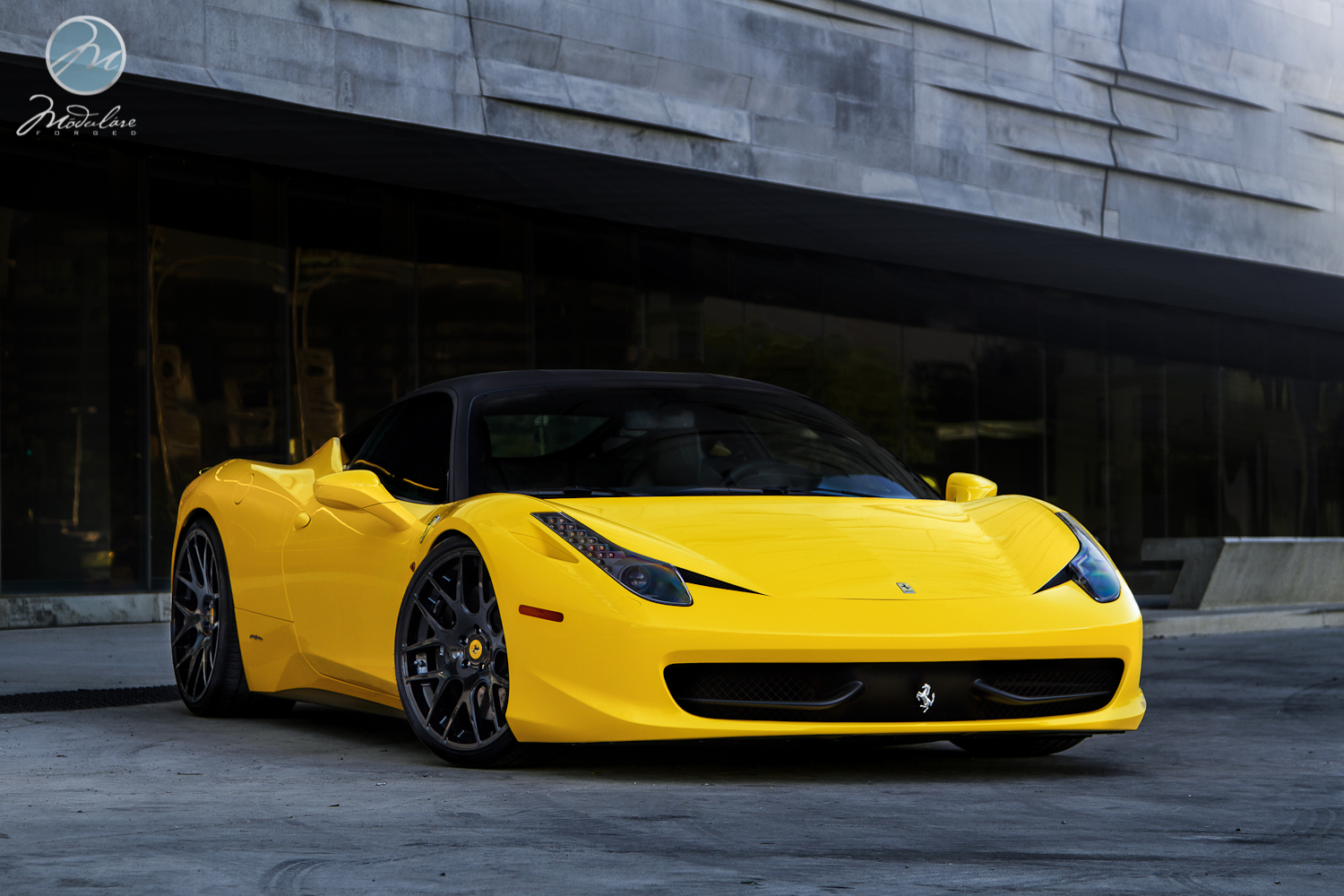 photo 3 Ferrari 458 Italia custom wheels Modulare B1 21x9.0, ET , tire size 255/30 R21. 22x12.0 ET 315/25 R22