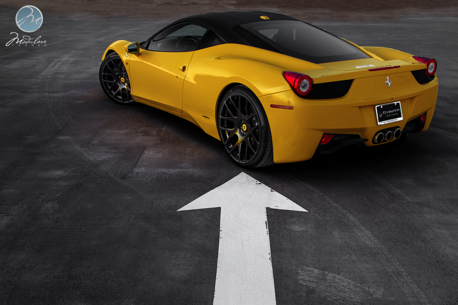 photo 6 Ferrari 458 Italia custom wheels Modulare B1 21x9.0, ET , tire size 255/30 R21. 22x12.0 ET 315/25 R22
