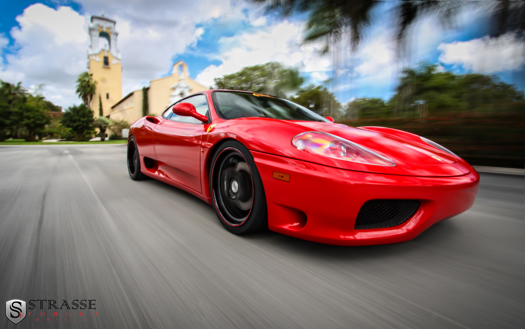 photo 2 Ferrari 360 Modena custom wheels Strasse CF 19x8.5, ET , tire size X R19. 19x11.0 ET