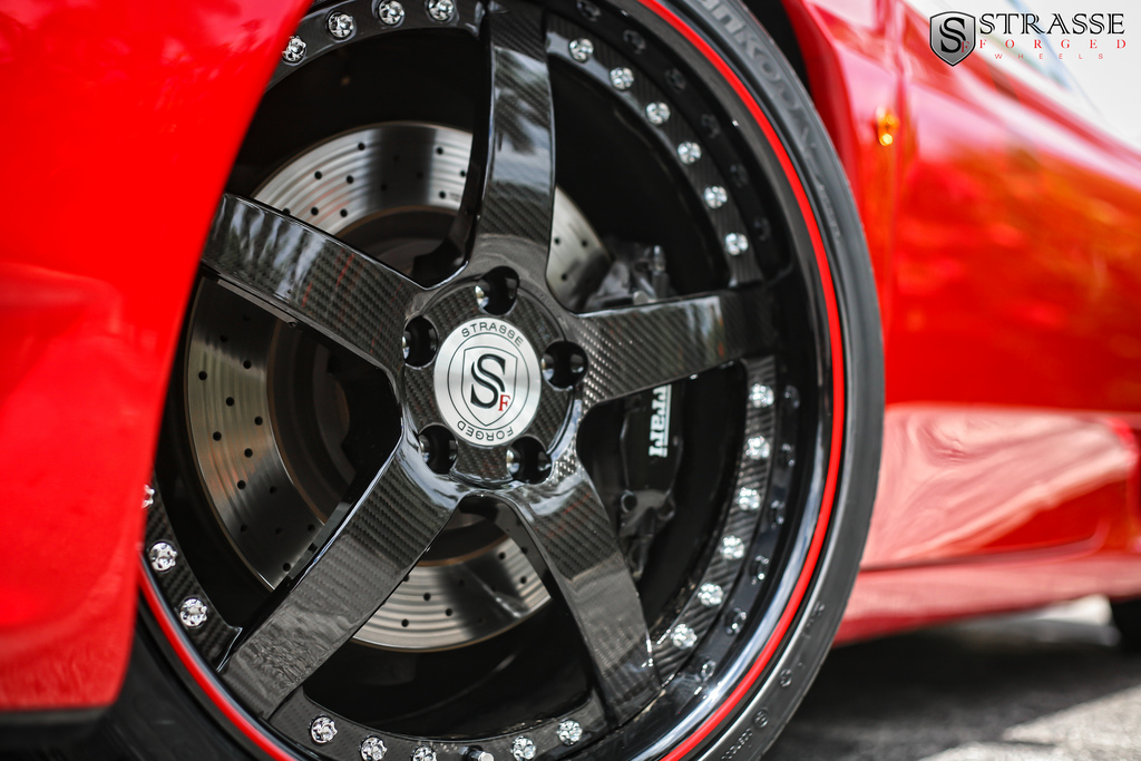 photo 1 Ferrari 360 Modena custom wheels Strasse CF 19x8.5, ET , tire size X R19. 19x11.0 ET