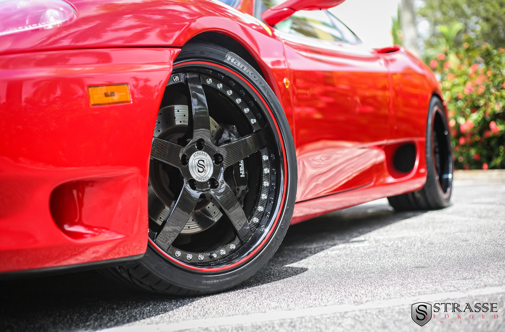 photo 4 Ferrari 360 Modena custom wheels Strasse CF 19x8.5, ET , tire size X R19. 19x11.0 ET