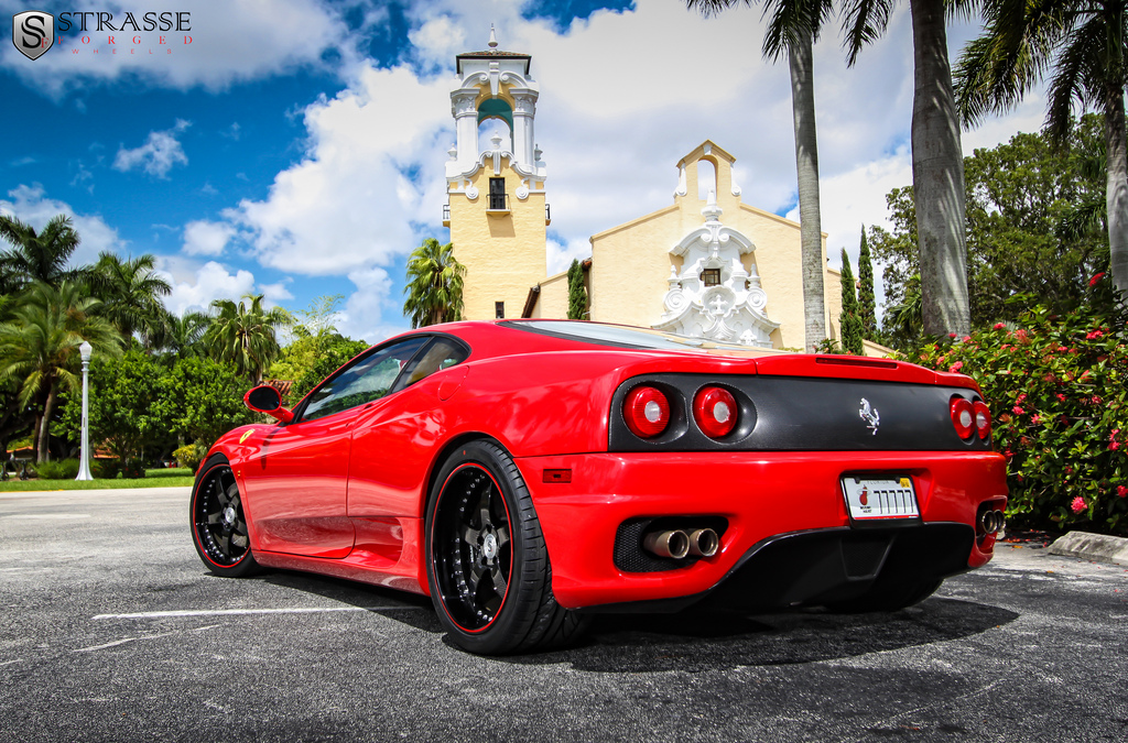photo 7 Ferrari 360 Modena custom wheels Strasse CF 19x8.5, ET , tire size X R19. 19x11.0 ET