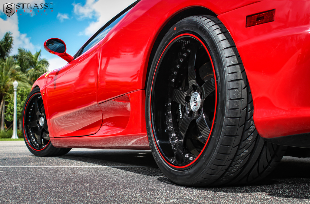 photo 9 Ferrari 360 Modena custom wheels Strasse CF 19x8.5, ET , tire size X R19. 19x11.0 ET