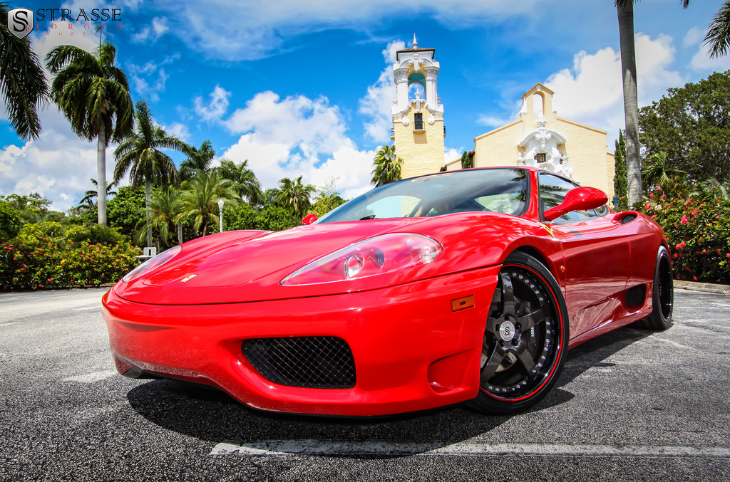photo 10 Ferrari 360 Modena custom wheels Strasse CF 19x8.5, ET , tire size X R19. 19x11.0 ET