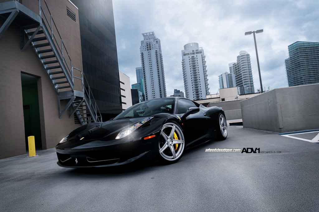 photo 6 Ferrari 458 Italia custom wheels ADV.1 5 Track Spec SL Series 21x9.0, ET , tire size X R21. 22x12.5 ET