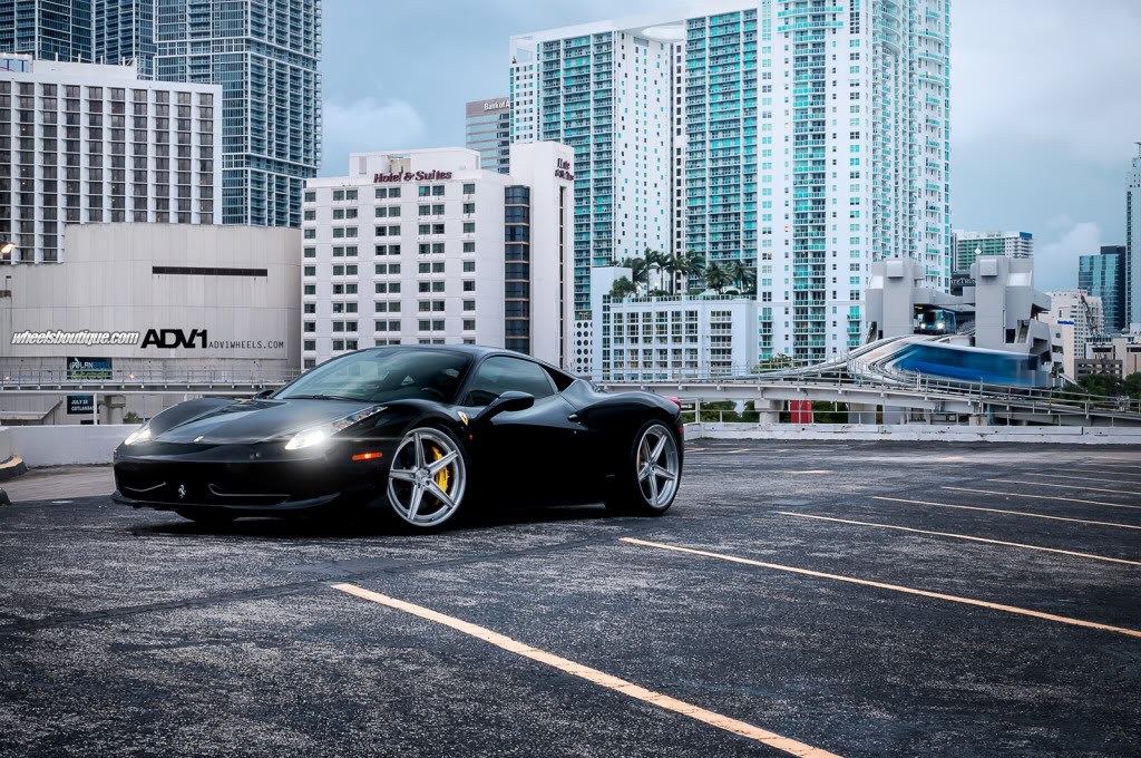 photo 1 Ferrari 458 Italia custom wheels ADV.1 5 Track Spec SL Series 21x9.0, ET , tire size X R21. 22x12.5 ET