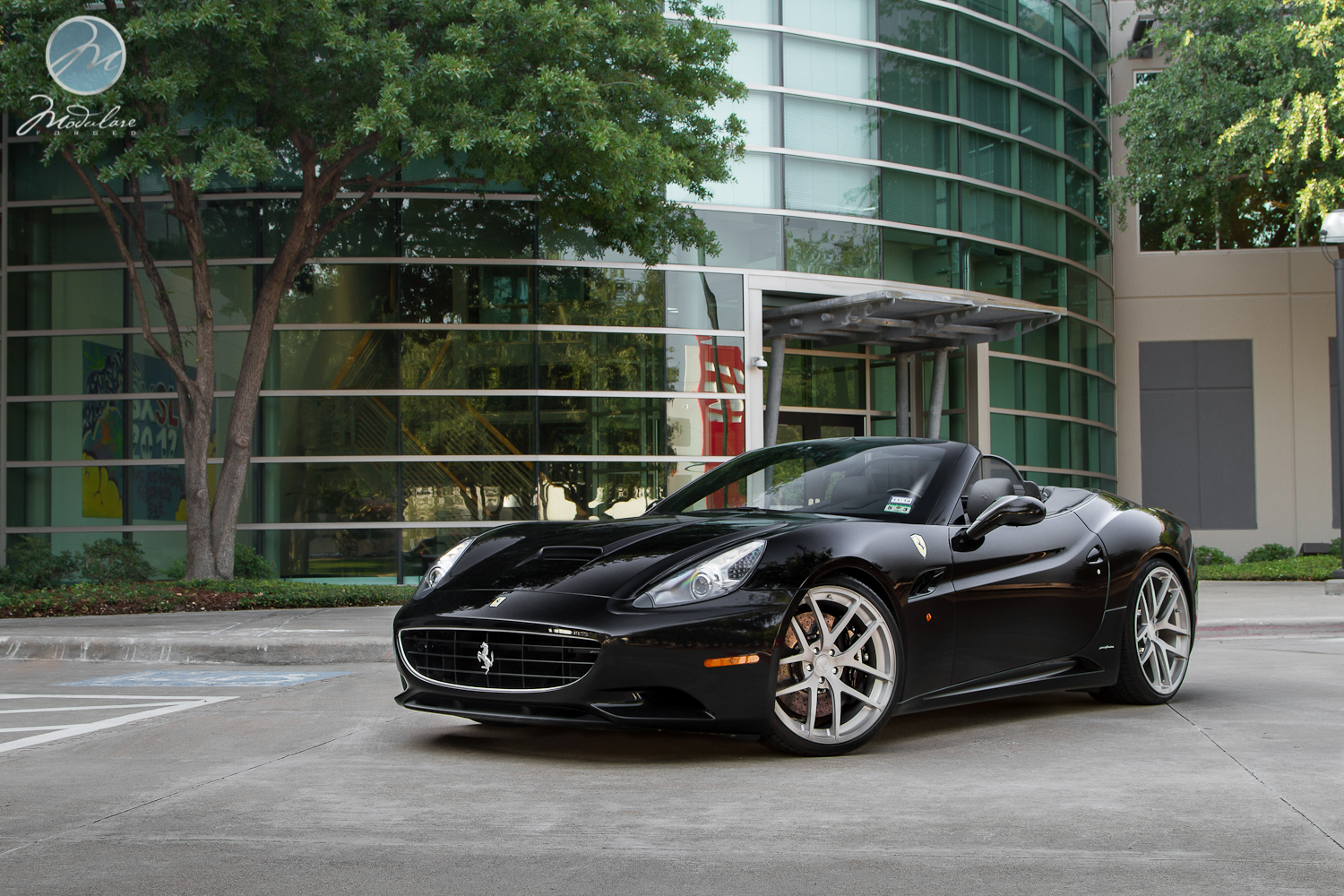 photo 10 Ferrari California custom wheels Modulare B18 21x9.0, ET , tire size 255/30 R21. 22x12.0 ET 315/25 R22